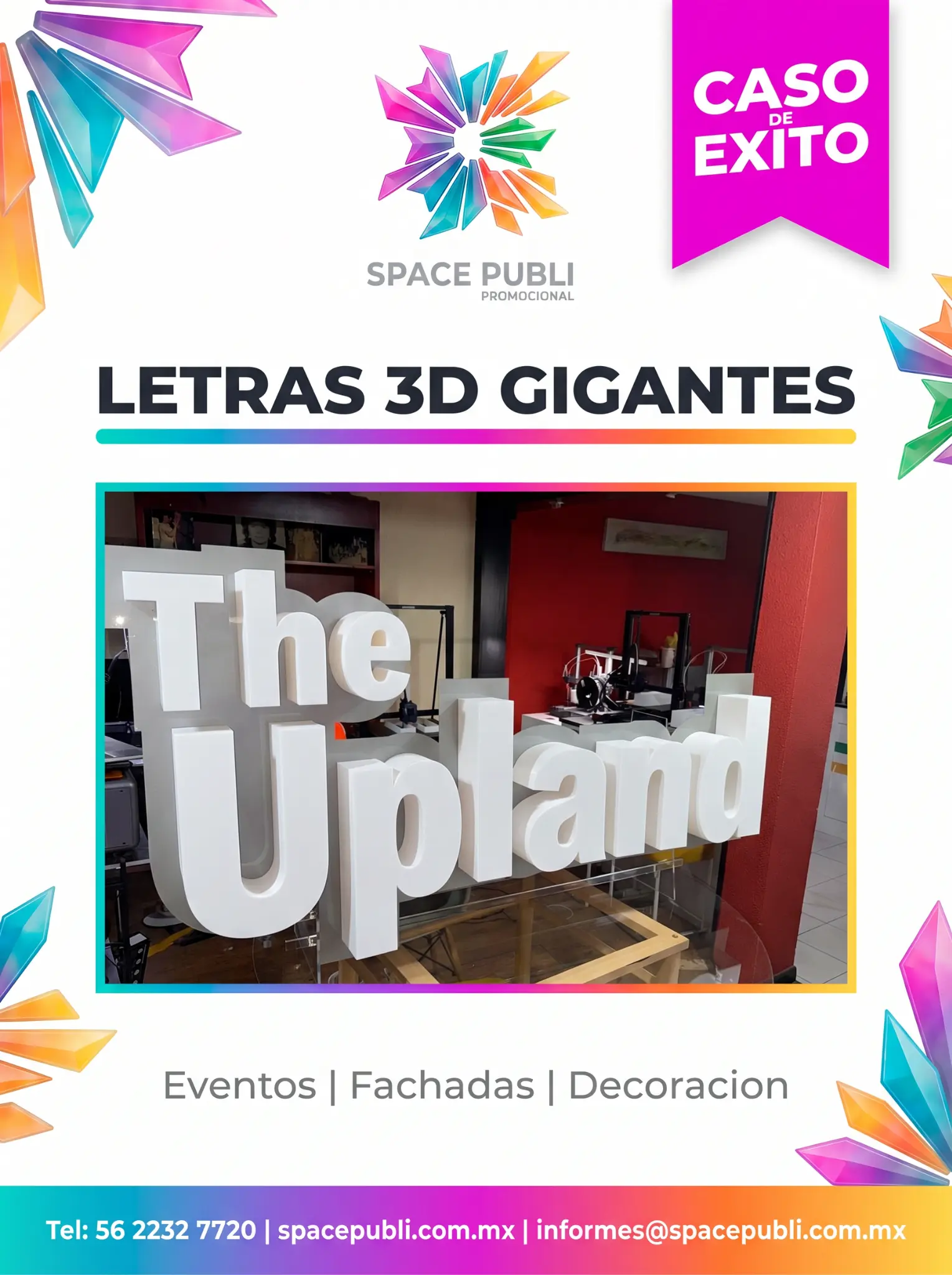 Letras 3D gigantes
